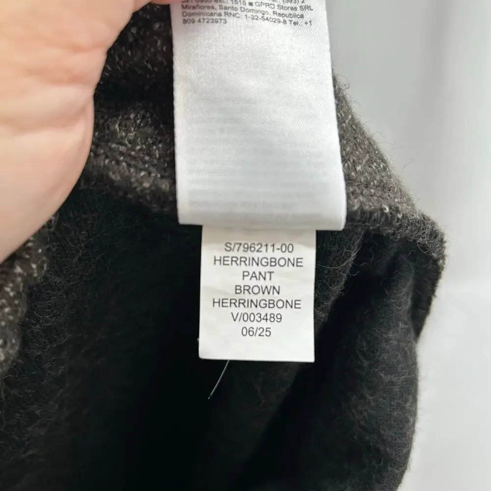 Banana Republic brown herringbone pants XL pull on Fall ‘25 comfort